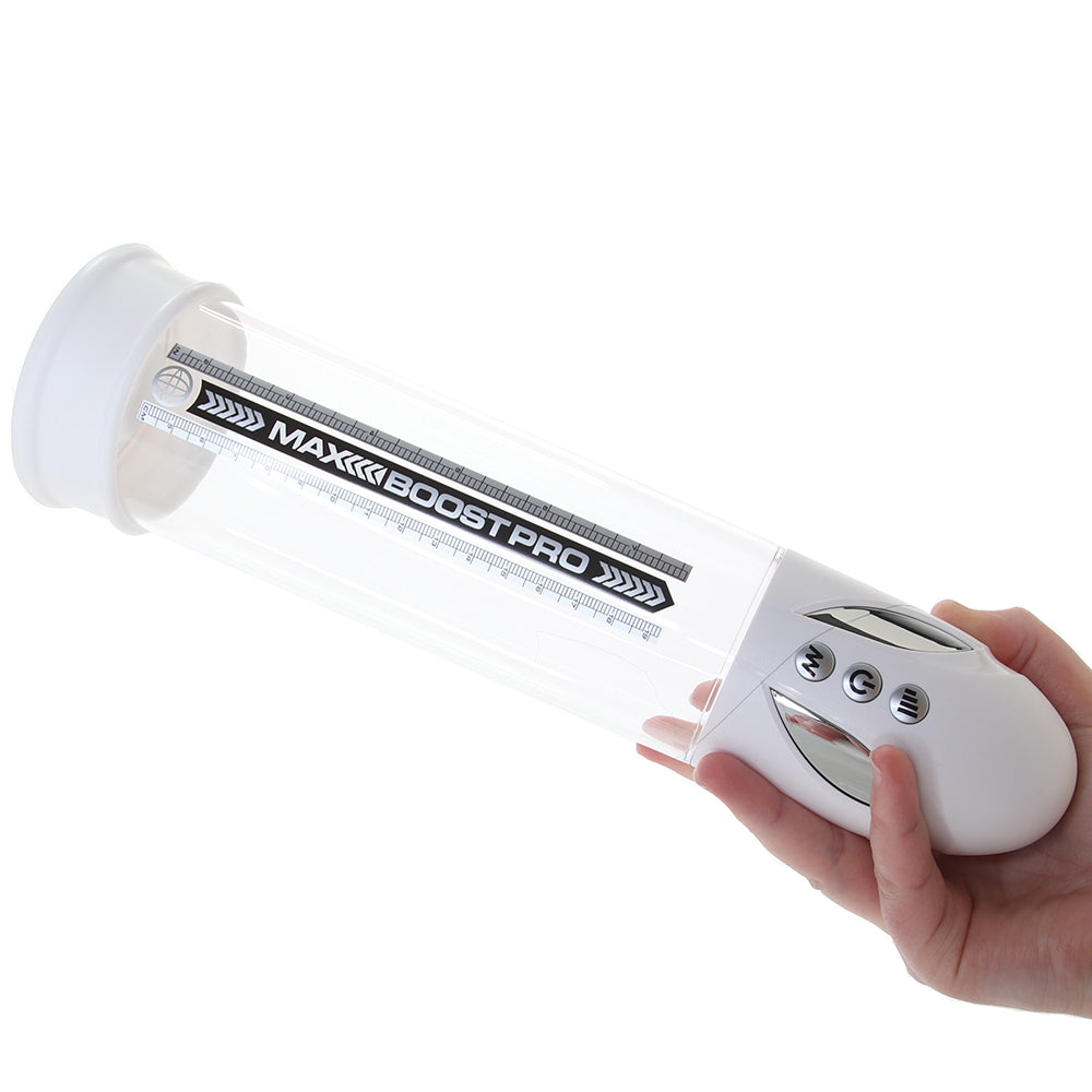 Pump Worx Max Boost Pro Flow Penis Pump in White