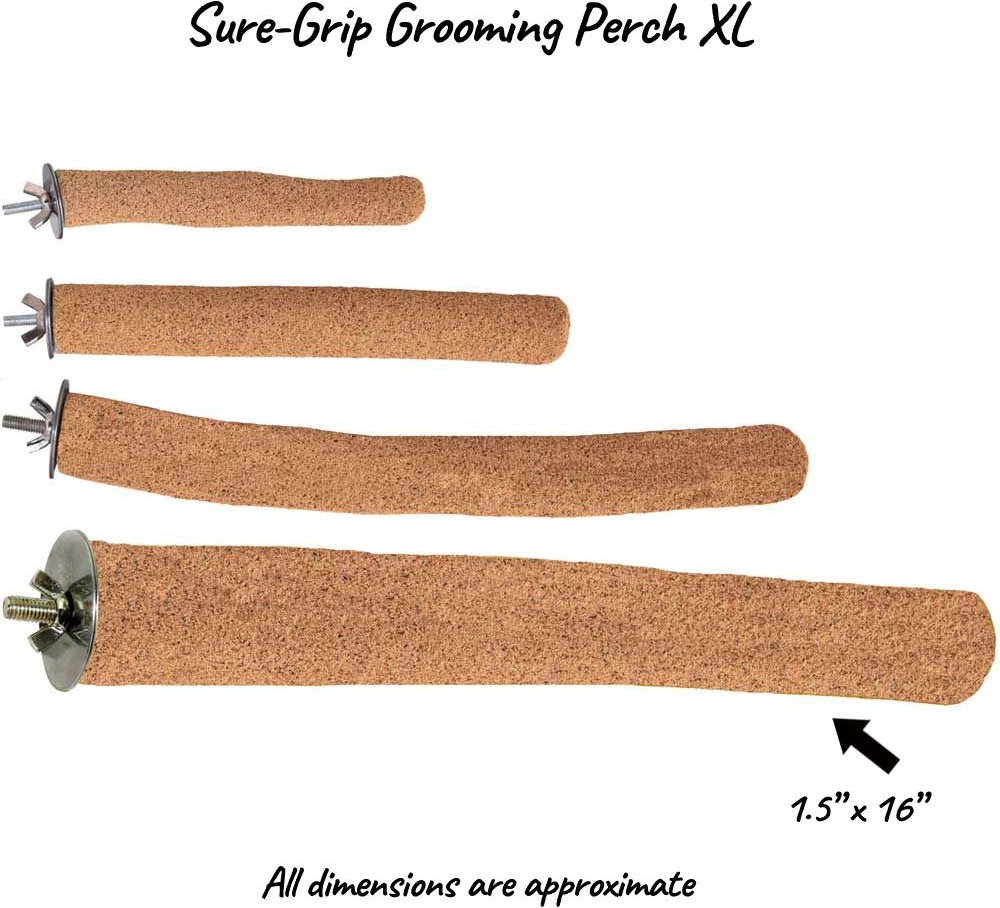 Super Bird Creations Sure-Grip Grooming Perch， X-Large