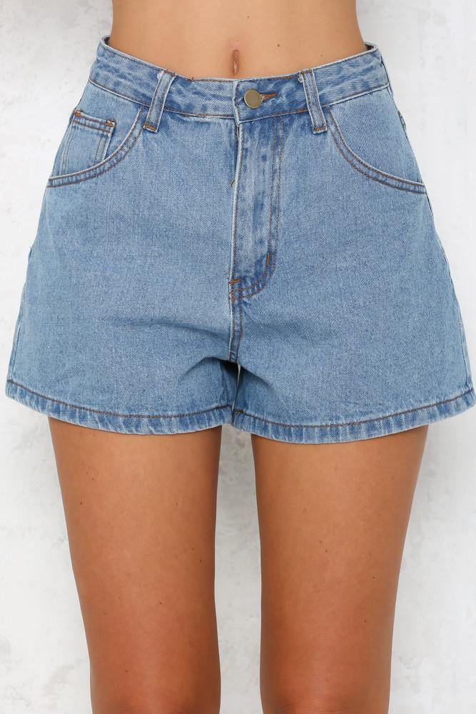 Love Or A Game Shorts Light Denim