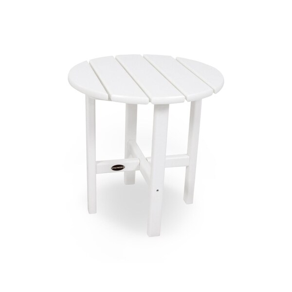 POLYWOOD 18inch Outdoor Round Side Table