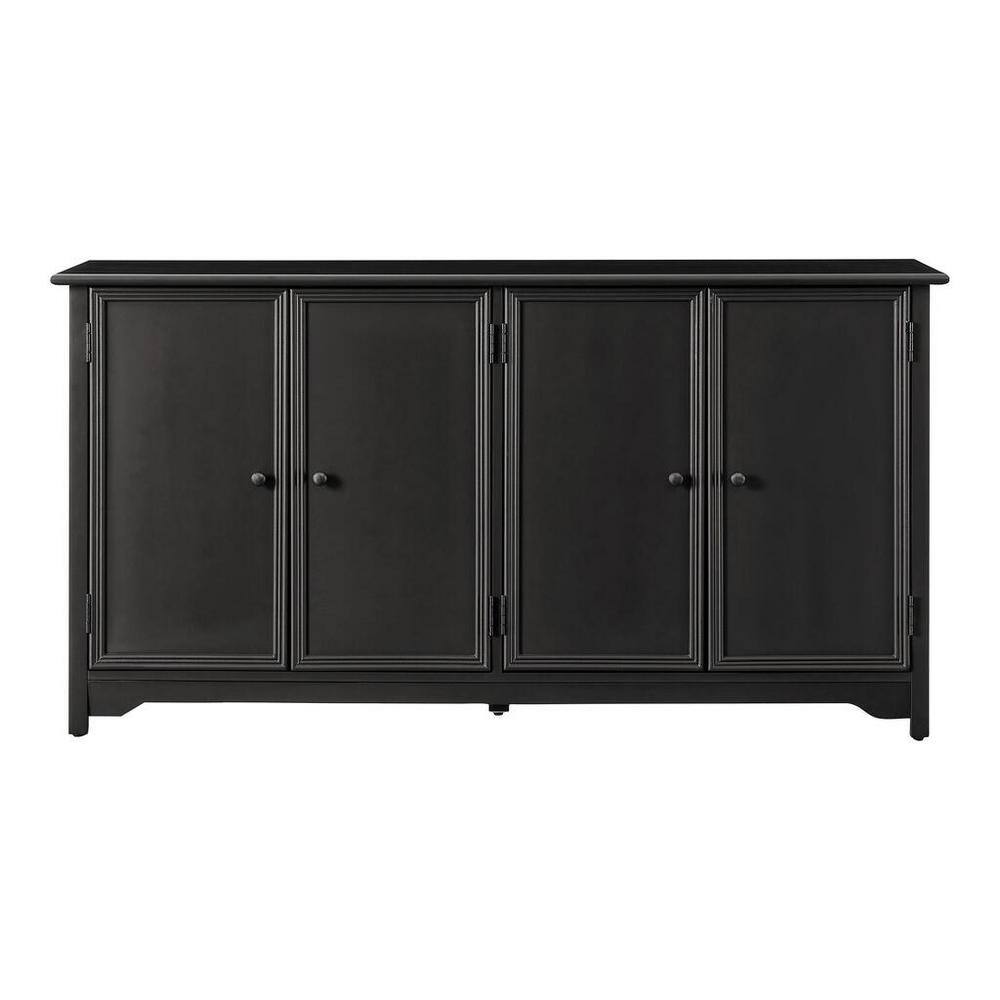 Home Decorators Collection Bradstone 4 Door Charcoal Black Storage Console JS-3421-B