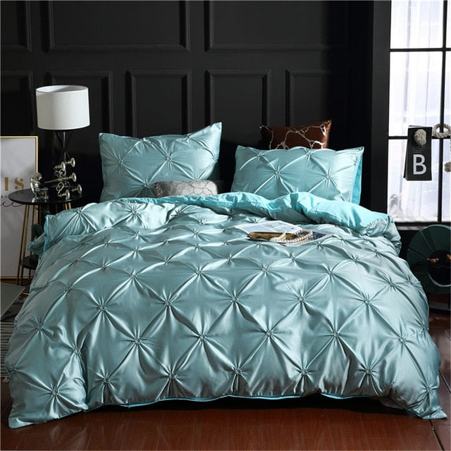 Luxury Silky Comfortable Quilt Cover Bedding Linens Set