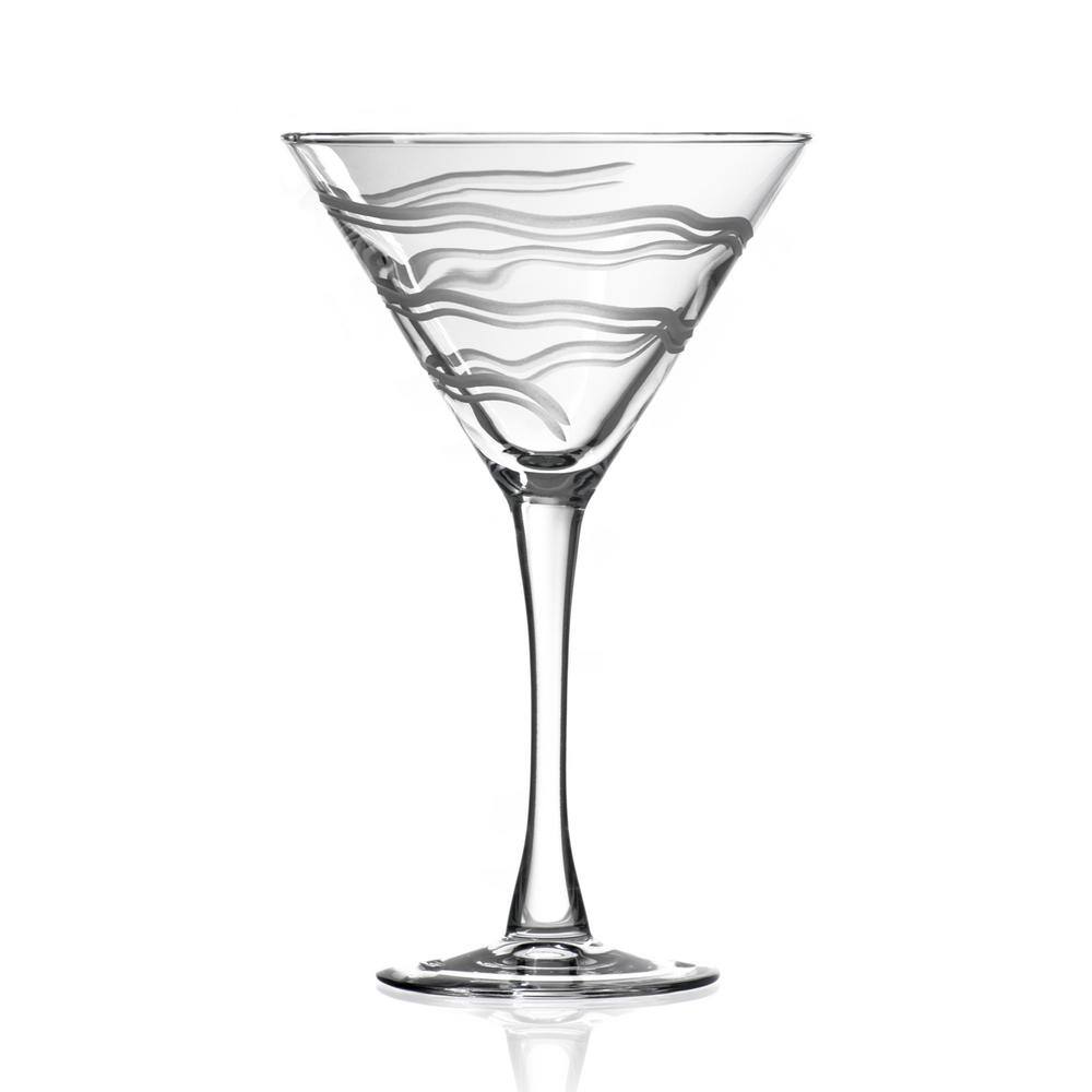 Rolf Glass Good Vibrations 10 oz. Clear Martini (Set of 4) 505138-S4