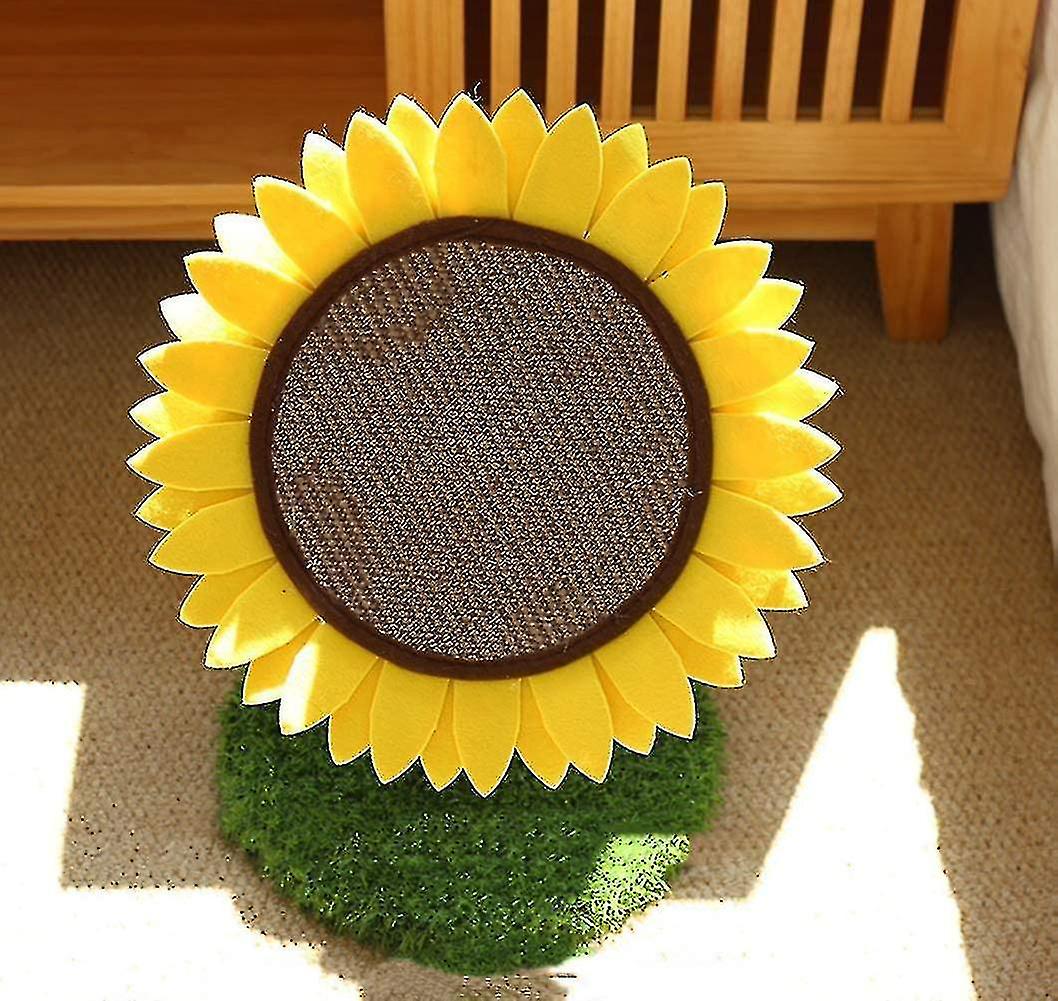 Pet Supplies Round Cat Scratch Board Sisal Sunflower Cat Scratch Table Cat Climbing Frame