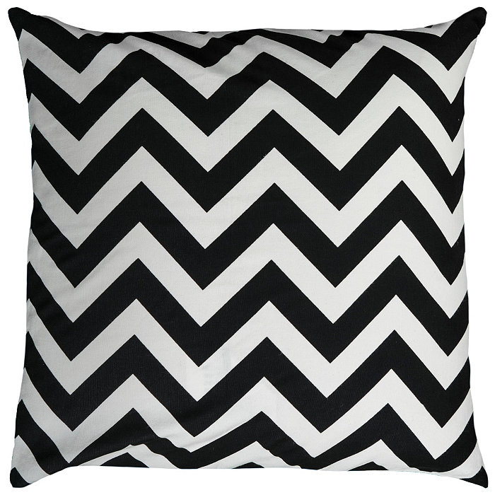 Rizzy Home Chevron Polyester Filled Decorative Pillow， 18