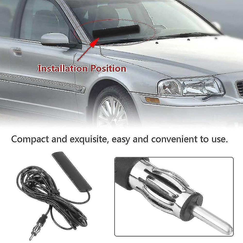 Car Radio Antenna， Universal Car Antenna Fm Am Antenna Amplifier Ant-309 Car Aerial Antenna Patch Ra