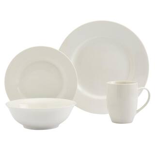 Tabletops Gallery Sven 16-Piece White Dinnerware Set (Service for 4) TTU-F8230-ECM