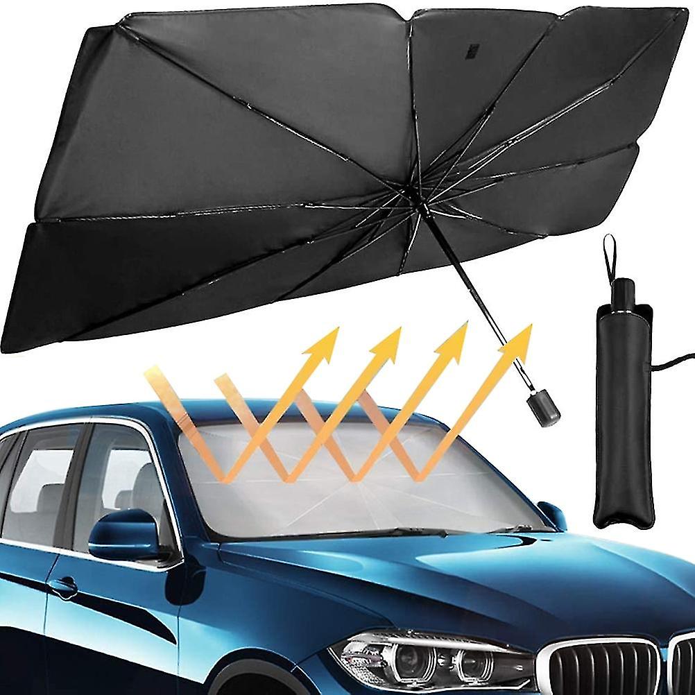 140cm Foldable Car Windshield Sun Shade Umbrella Car Uv Cover Sunshade Heat Insulation Front Window Interior Protection