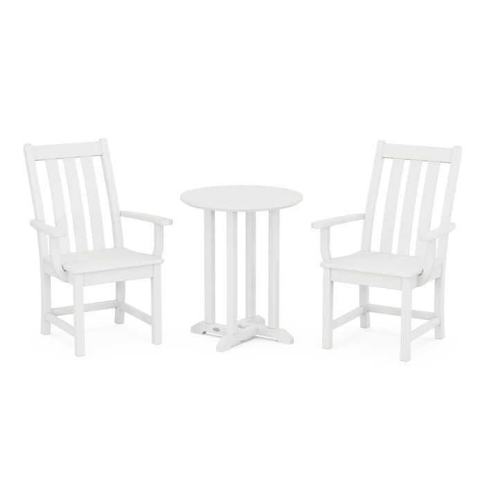 Polywood Vineyard 3-Piece Round Dining Set PWS1318-1