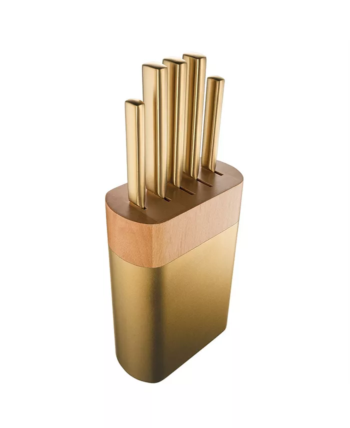 Daisho Nara Knife Block Brass Set 6 Piece