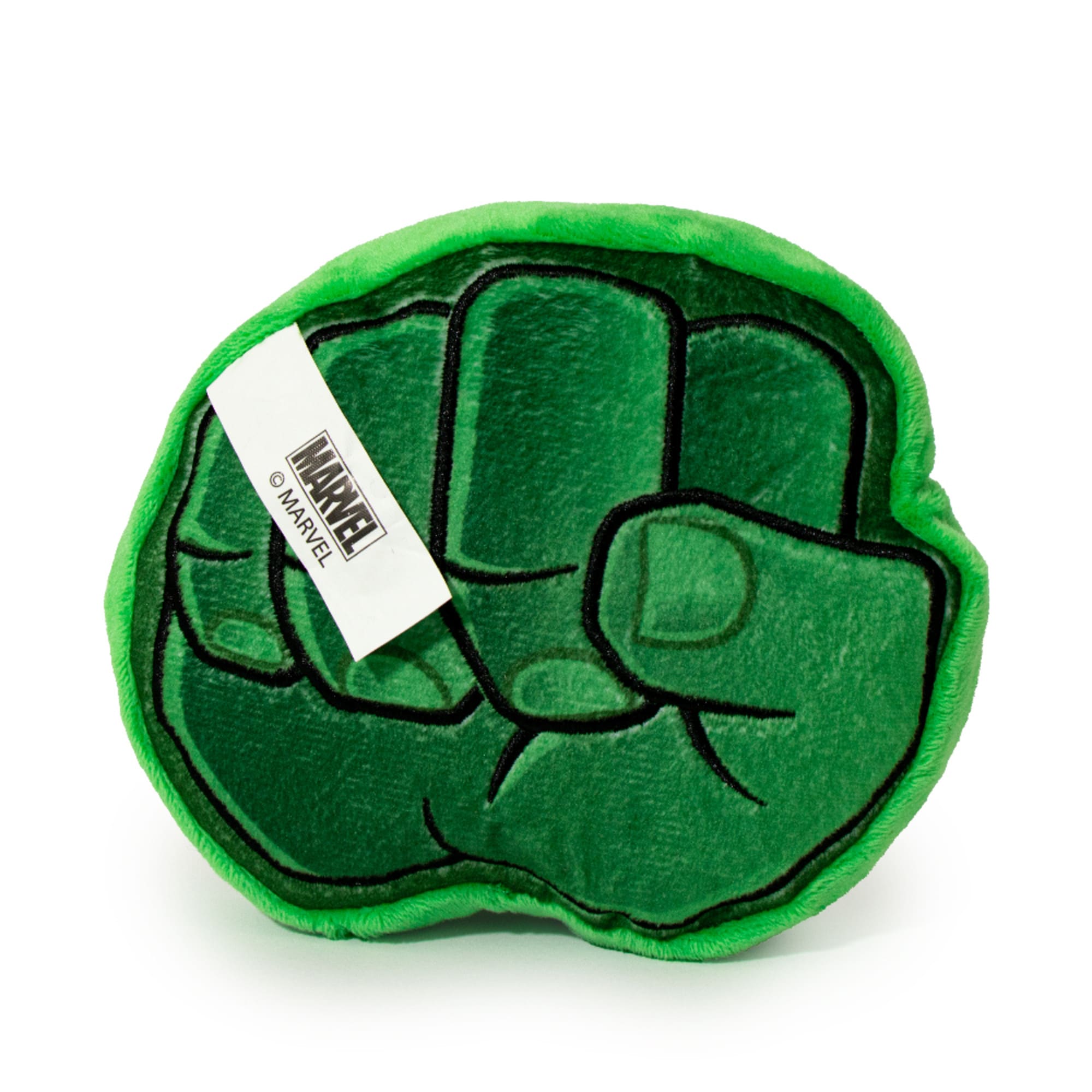 Buckle-Down Green Marvel Hulk Fist Plush Squeaker Dog Toy， Small