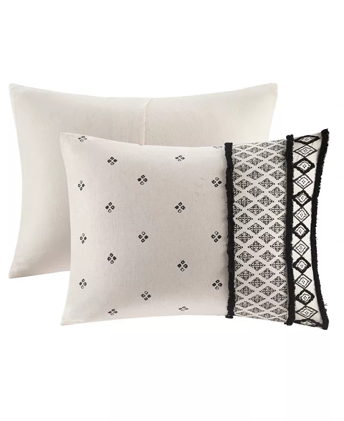 INK+IVY Marta Cotton 3-Pc. Duvet Cover Set， Full Queen