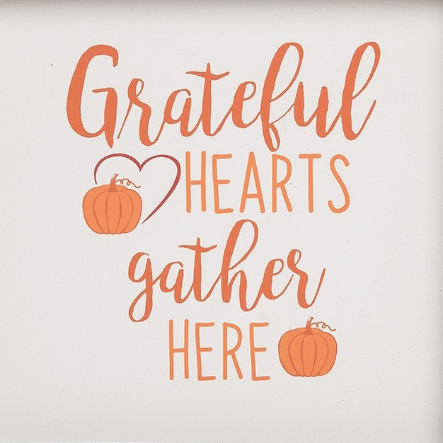 C amp f Home Grateful Hearts Wooden Thanksgiving Sitter Table Decoration