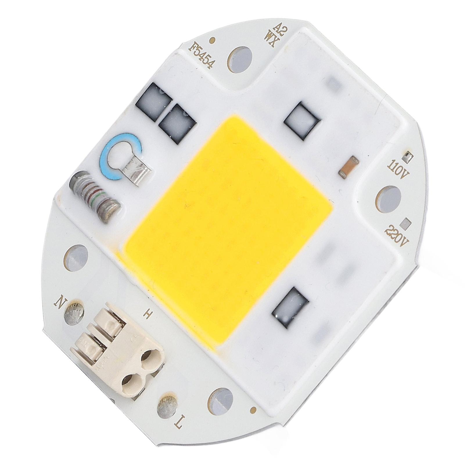 Cob Lamp Bead High Power Led Chip High Brightness Cob Light Emitter Drive Free For Diy Lighting 110v50w Warm White 2800k3500k