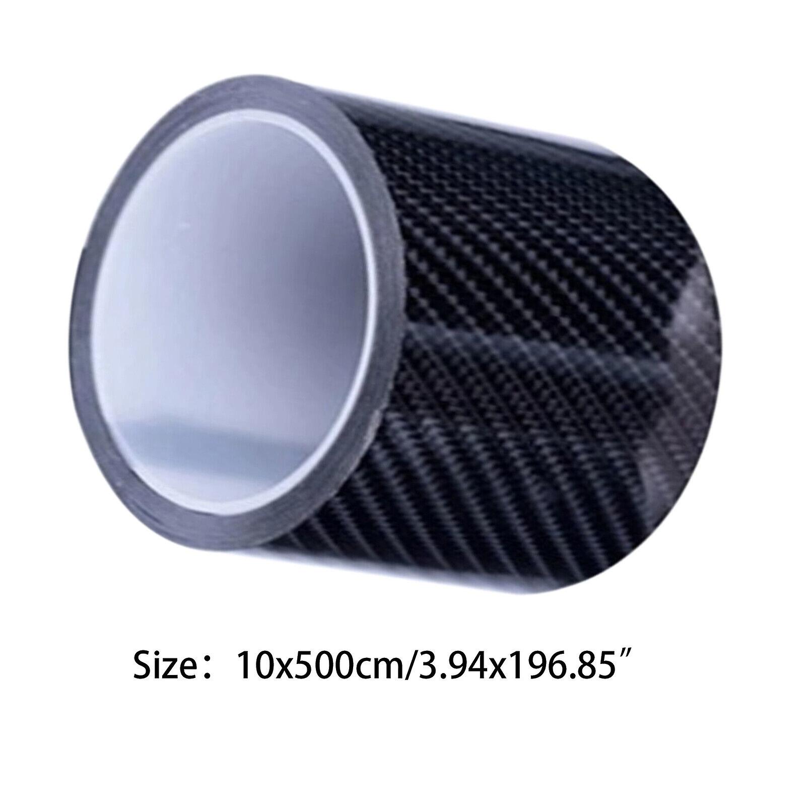 Car Carbon Fiber Vinyl Film Sticker Door Sill Scuff Anti Scratch Tape Protection