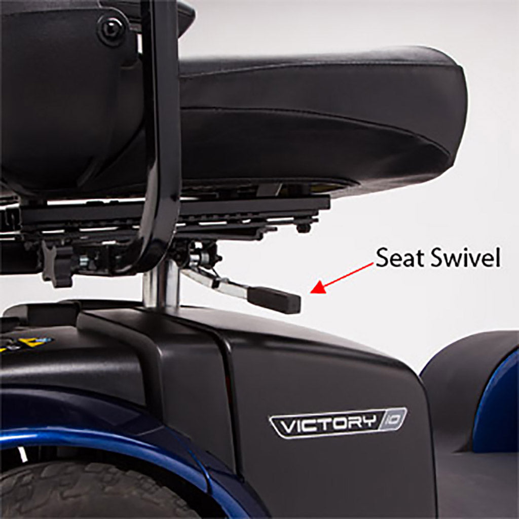 Pride Mobility Victory 10 4-Wheel Scooter Blue 400 lbs. Weight Capacity with Available 5-Year Extended Warranty