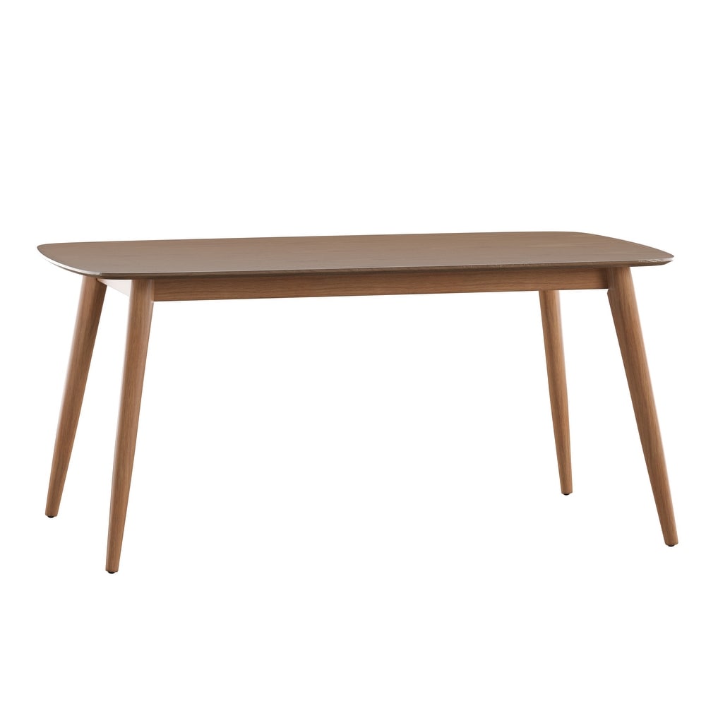 Norwegian Danish Modern Chestnut Tapered Dining Set by iNSPIRE Q Modern