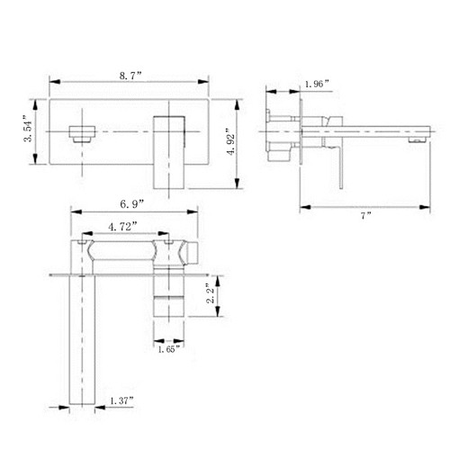 Wall Mounted Bathroom Faucet NK0911