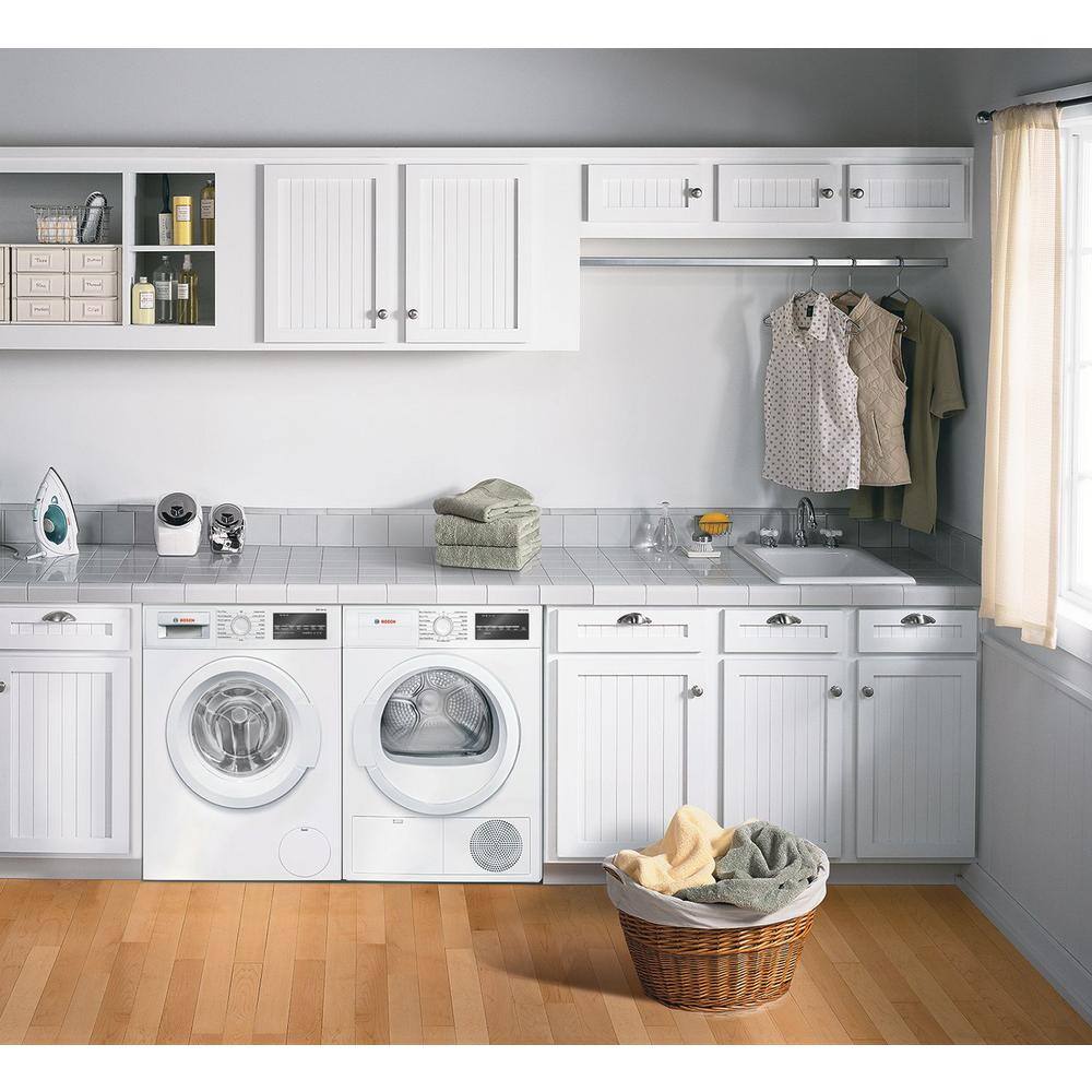 Bosch 300 Series 24 in. 2.2 cu. ft. High-Efficiency Front Load Washer in White ENERGY STAR WGA12400UC