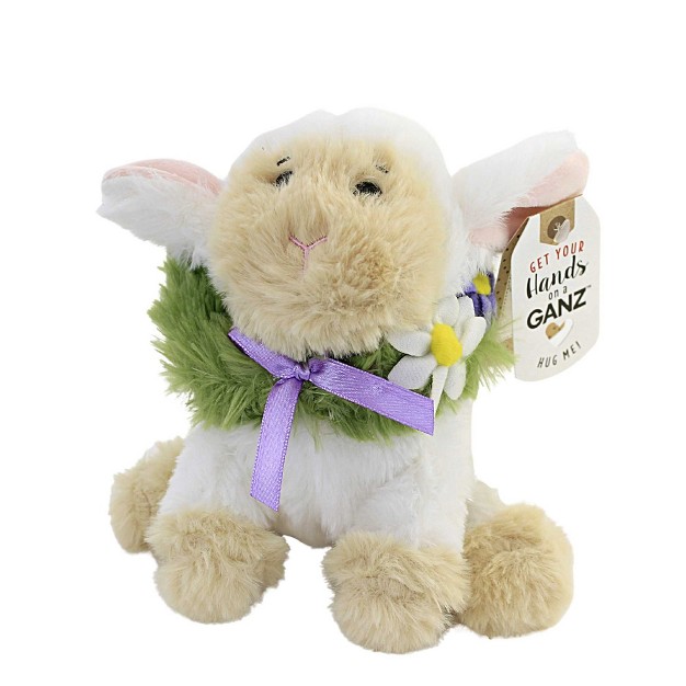 Plush Springtime Buds One Plush Animal 6 0 Inches Easter Animal Daisy He10477 Lamb Polyester Multicolored