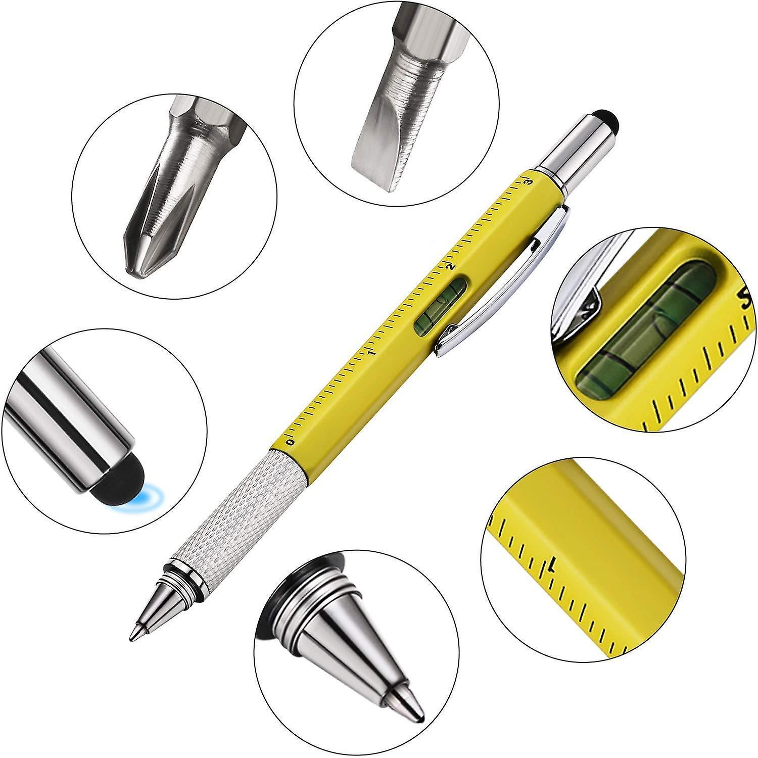 6-in-1 Multifunctional Pen for Home Fixer - Yellow