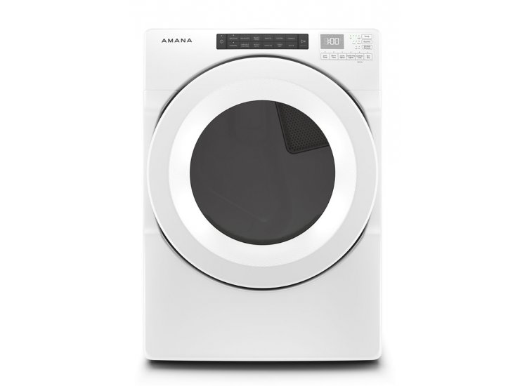 Amana 7.4 Cu. Ft. White Front-Load Electric Dryer With Sensor Drying