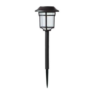 Hampton Bay Bellingrath 10 Lumens Solar Bronze LED Path Light P3100-01-12