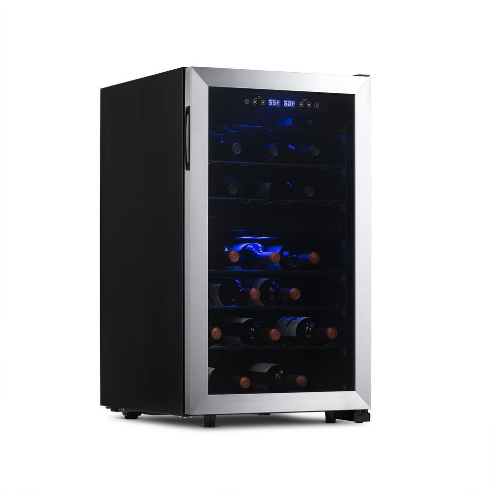 NewAir Dual Zone 19 in. 43-bottle Compressor Wine Fridge NWC043SS00