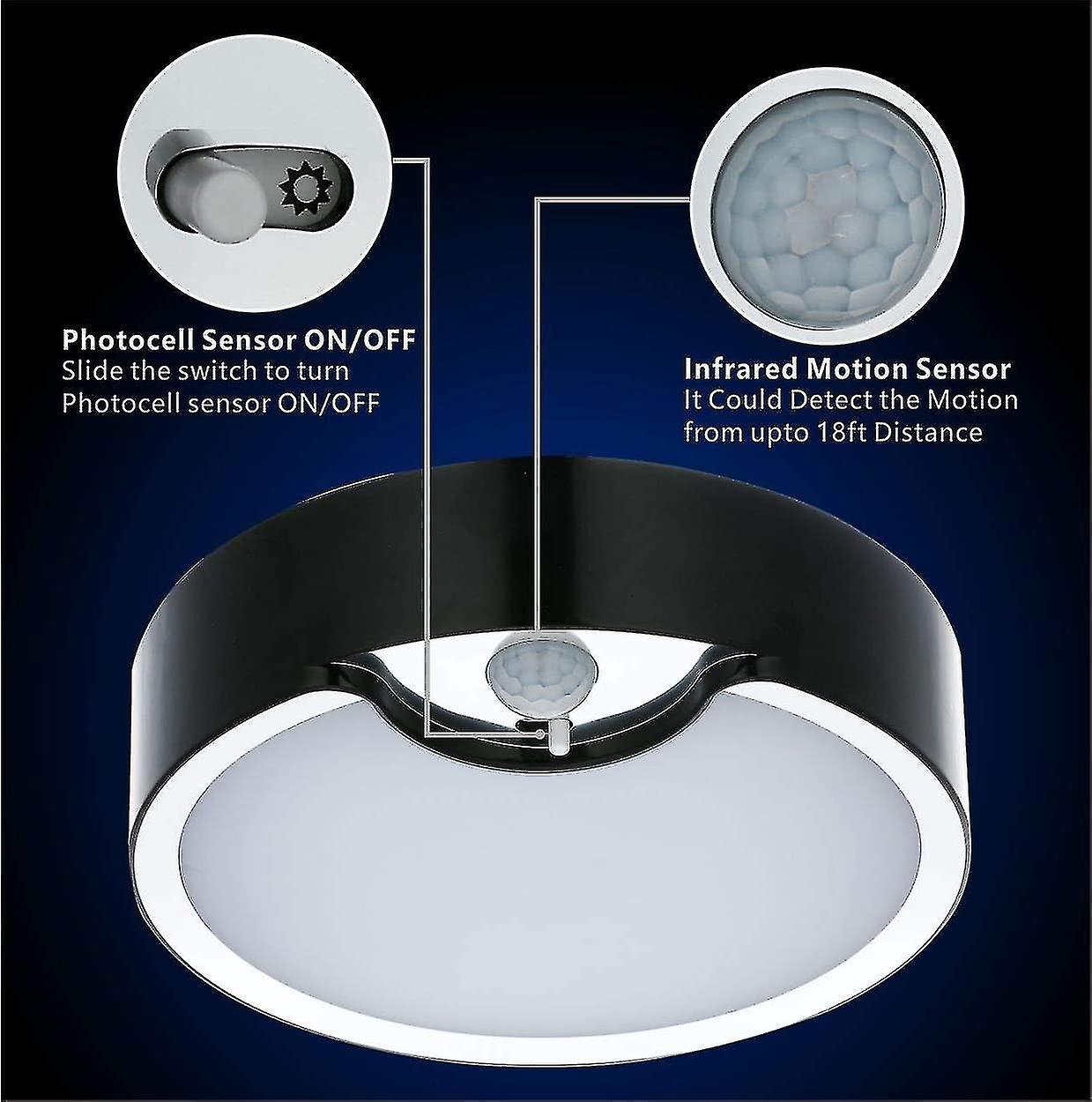 Led Mot Sensor Ceiling ， Operated，18.3cm 300lm Day