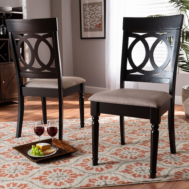 Baxton Studio Lucie Dining Chair 2-piece Set