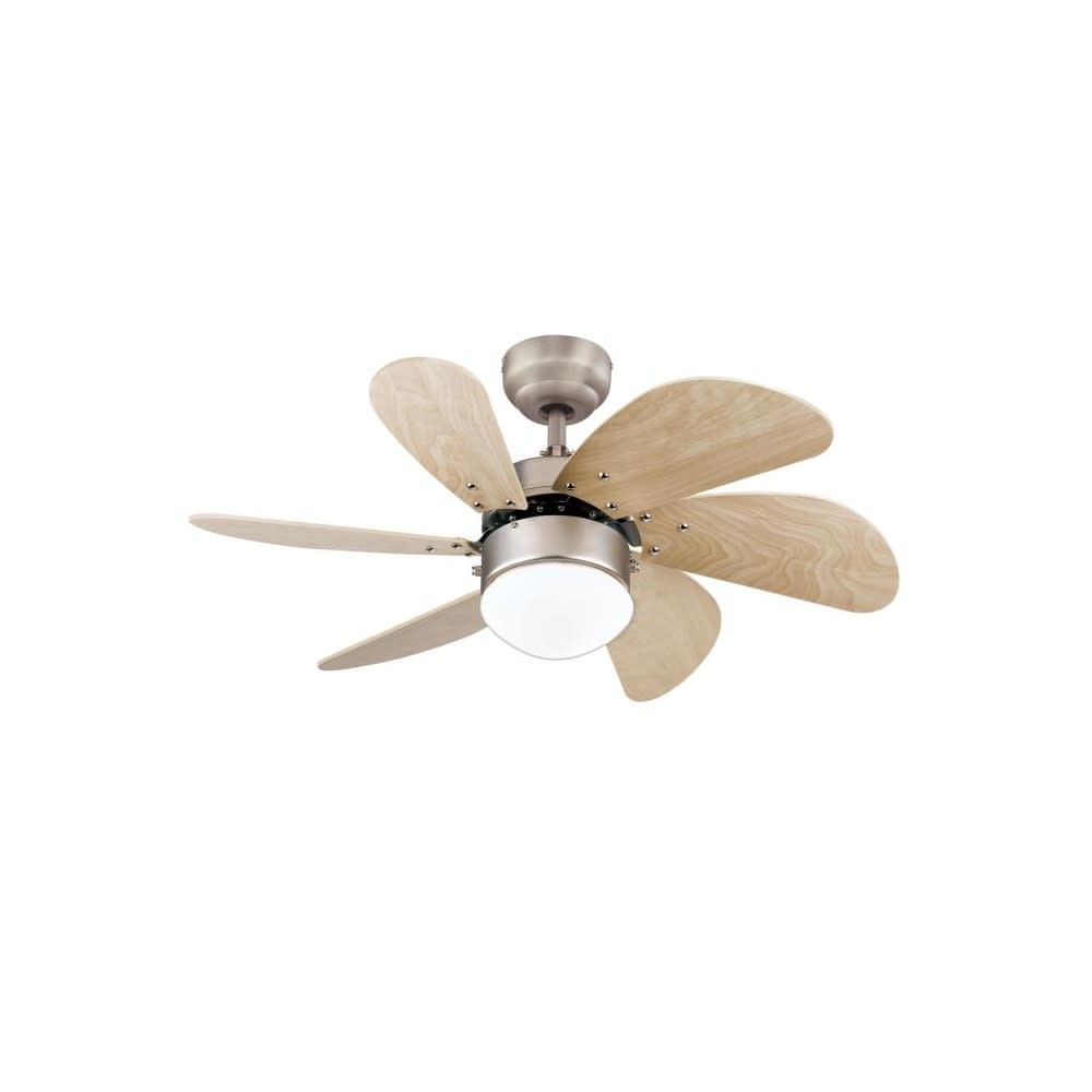 Westinghouse 30 TurboSwirl Brown Brushed Aluminum Ceiling Fan