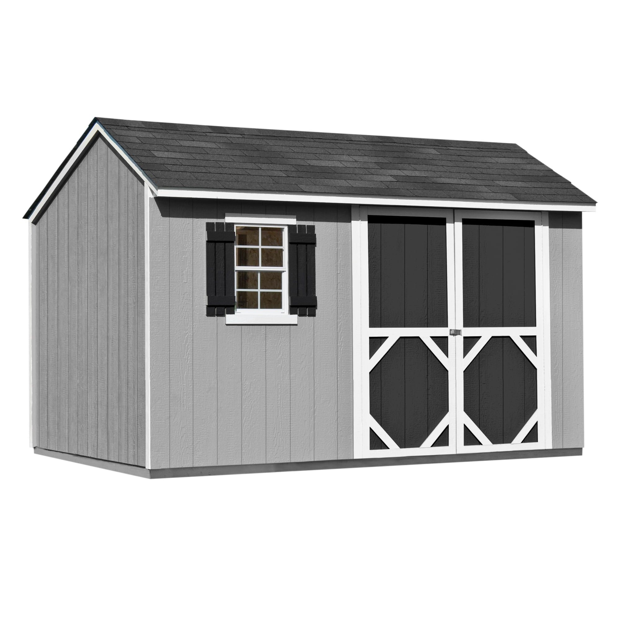 Handy Home Products Augustine 12 ft. x 8 ft. Saltbox Storage Shed