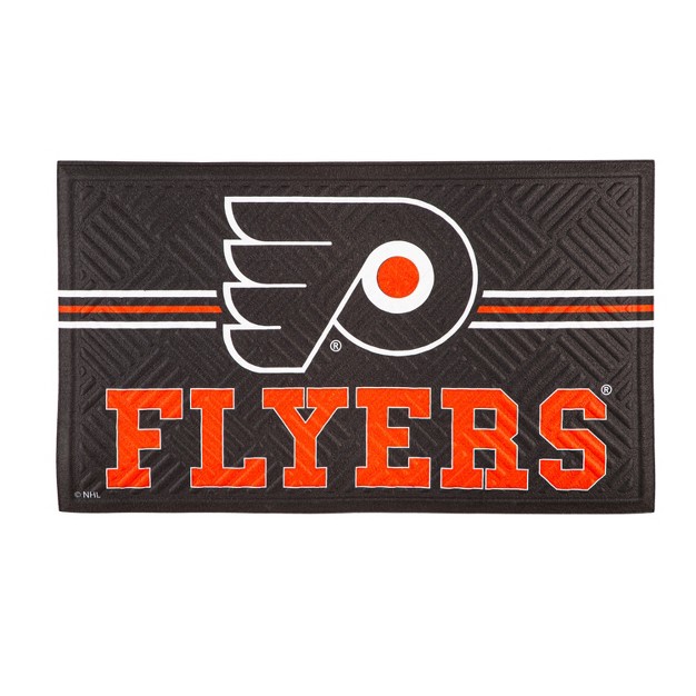 Embossed Mat Cross Hatch Philadelphia Flyers