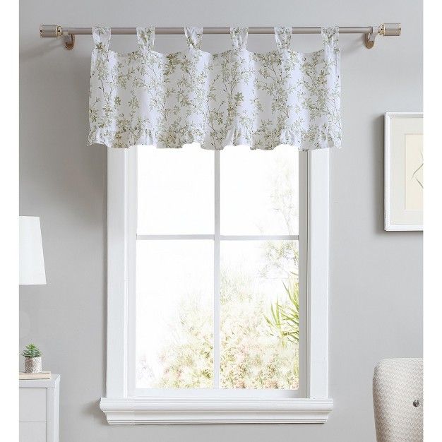 Laura Ashley Lindy Tab Top Valance 50x20 pastel Green