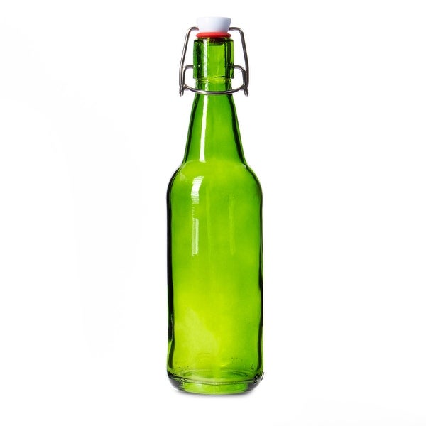 16 oz Green Grolsch Bottle