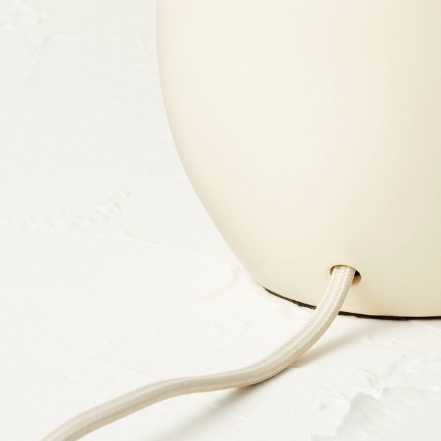 Small Table Lamp With Fringe Shade Off white includes Led Light Bulb Designed With Jungalow