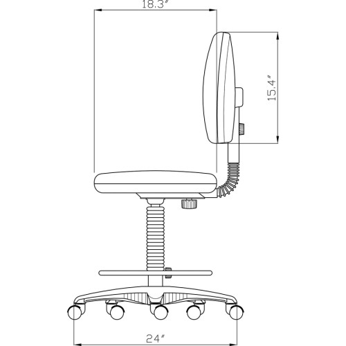 Lorell Pneumatic Adjustable Multi-task Stool (80008)