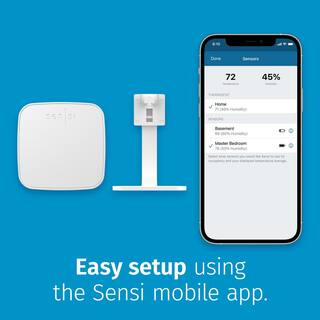 Emerson Sensi Room Sensor-Works with Sensi Touch 2 Smart Thermostat RS01-SG