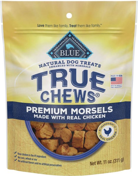 Blue Buffalo True Chews Premium Morsels Natural Grain Free Chicken Dog Treats