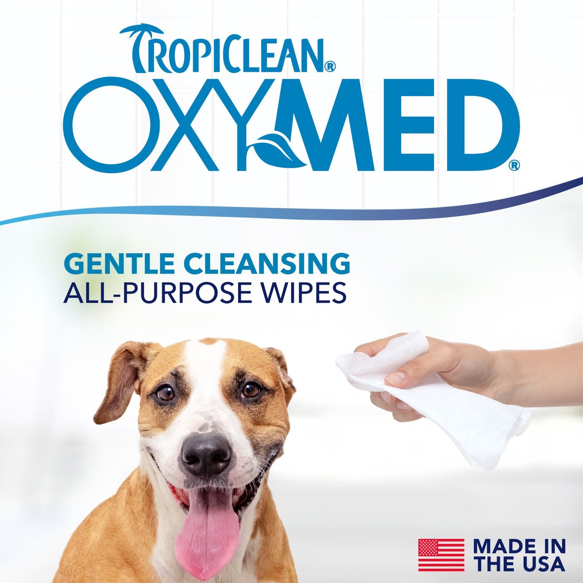 TropiClean Oxy Med Allergy Relief Wipes for Dogs and Cats