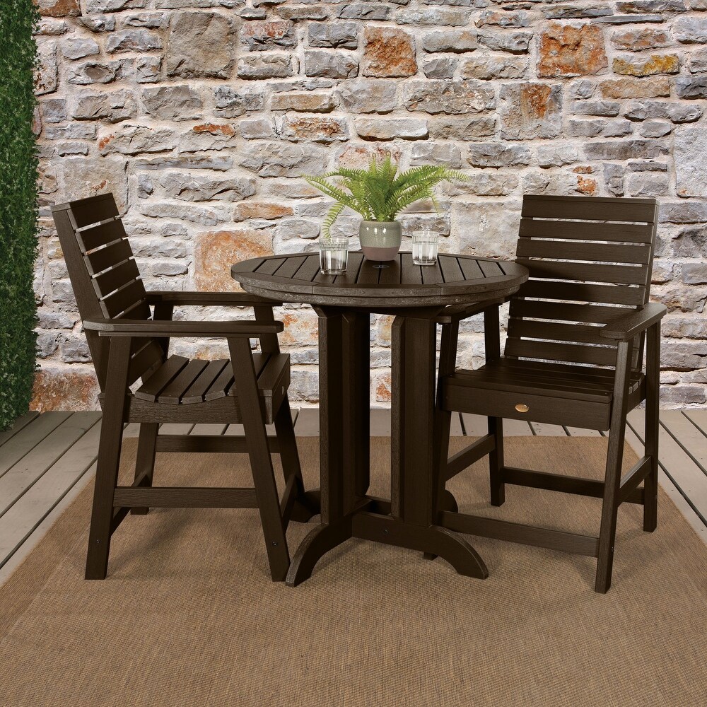 Weatherly 3 piece Outdoor Dining Set   36\