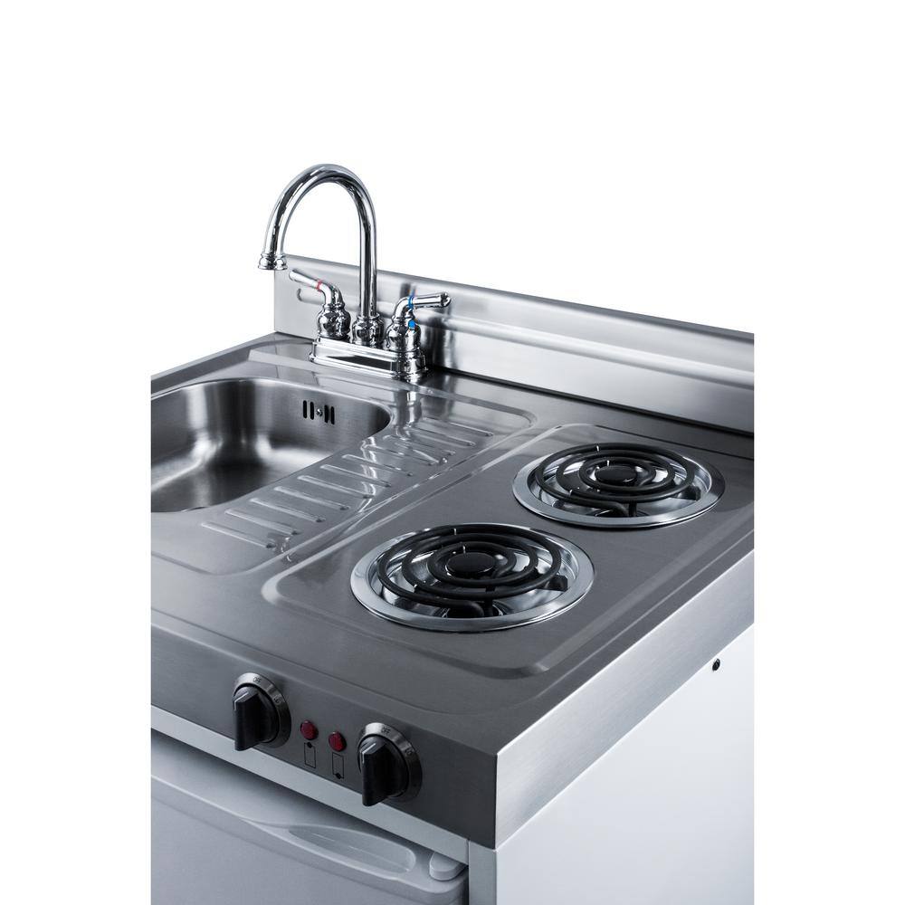 Summit Appliance 30 in. Compact Kitchen in White C30ELW