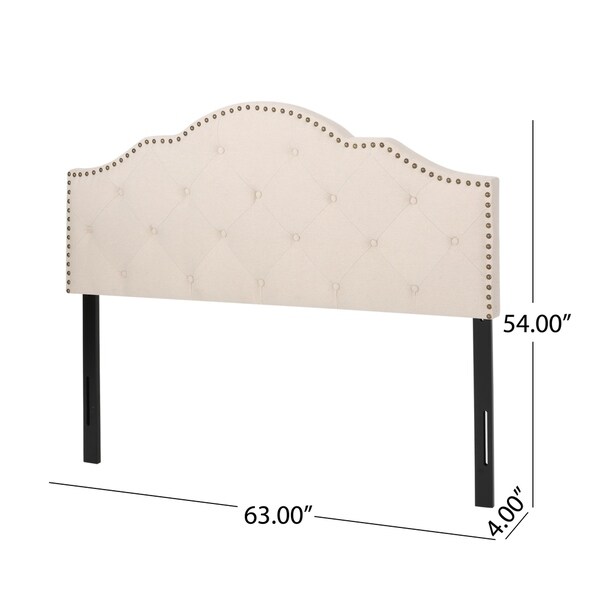 Cordeaux Contemporary Upholstered Headboard by Christopher Knight Home - - 30403495