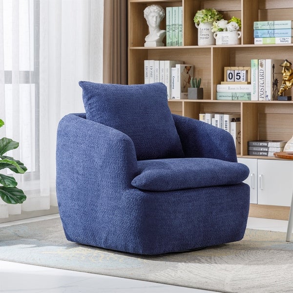 Swivel Barrel Chair Round Accent Sofa Swivel Club Chair Arm Chair