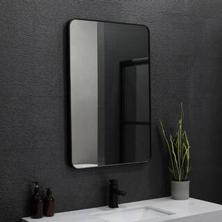 niveal 24 in. W x 36 in. H Rectangular Framed Wall Bathroom Vanity Mirror SM-2436MB