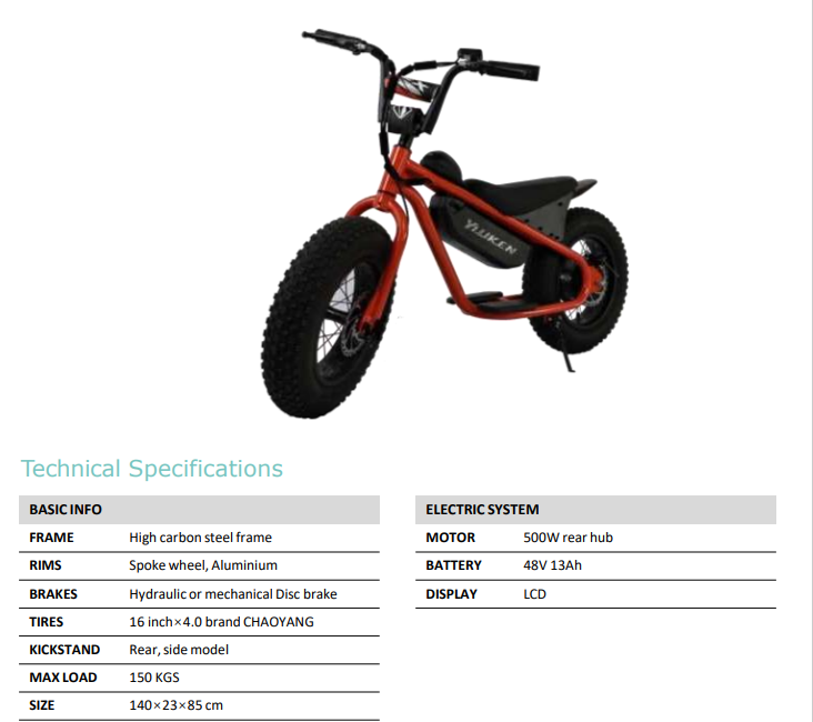 electric bike 500W   Cheap Electric Bike Fast Electric Bike Electric Bicycle 48v Balance Bike Electric for kids