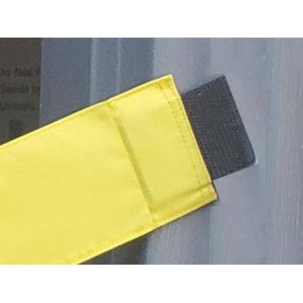 Magnetic Door Barrier Nylon Disinfecting In Progress Safety Banner with Magnetic Ends Fits up to a 51 in. Extra-Wide Doorway DIP-L-01