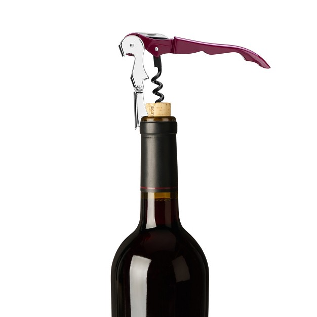 True Truetap Double Hinged Waiter s Corkscrew Burgundy Wine Bottle Opener With Foil Cutter Wine Key