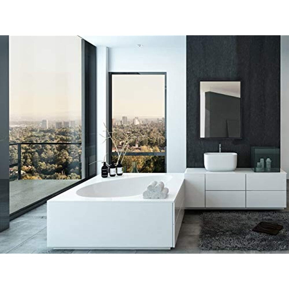 Clean Large Modern Black Frame Wall Mirror 22