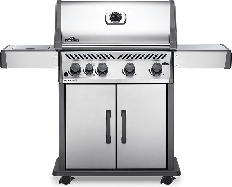 Napoleon Rogue XT 525 Series SIB Stainless Steel Liquid Propane Freestanding Grilland#xA0;With Infrared Side Burner